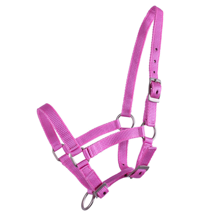 Fölgrimma Adjustable Rosa i gruppen Hästutrustning / Grimmor / Fölgrimmor hos Horseonline AB (1047RZV1PI_r)