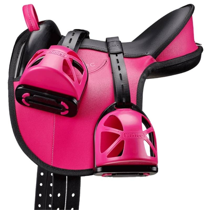 Ponnysadel Kids Riding Pad Set Rosa i gruppen Hästutrustning / Sadlar & Barbackapads hos Horseonline AB (1092231PI-PO)