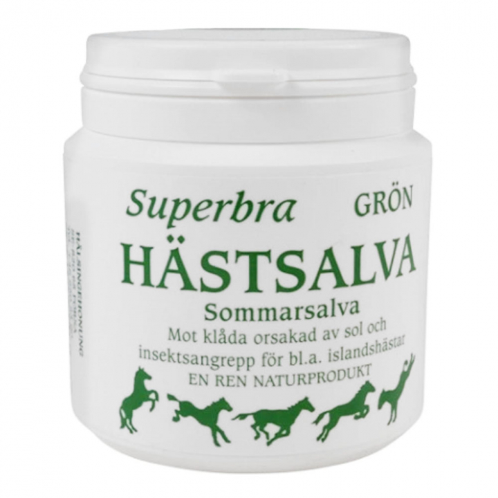 Superbra Hästsalva Grön i gruppen Skötsel & vård / Pälsvård / Mot klåda hos Horseonline AB (127801_r)
