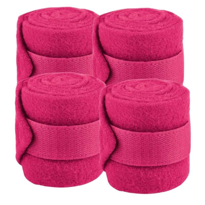 Benlindor Shetty Fleece 4-pack Rosa i gruppen Hästutrustning / Benskydd & Benlindor / Benlindor hos Horseonline AB (128638PI)