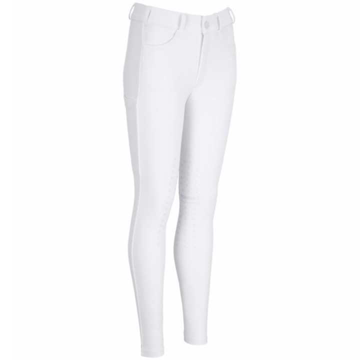 Ridbyxor Barn/Junior New Brooklyn SD Knee Grip Vit i gruppen Ridkläder / Ridbyxor & Ridtights / Ridtights & Ridleggings hos Horseonline AB (14980349WH_r)