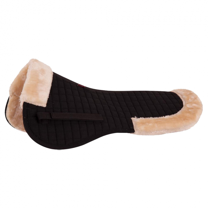 Sadelpad Synthetic Sheepskin Svart/Natur i gruppen Hästutrustning / Sadelgjordar / Allroundgjordar hos Horseonline AB (154161BANAT)