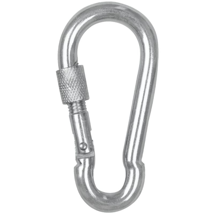 Säkerhetskarbin Screw Cap Silver i gruppen Stall & Hage / Stallutrustning / Krokar & Hängare hos Horseonline AB (170401SI)