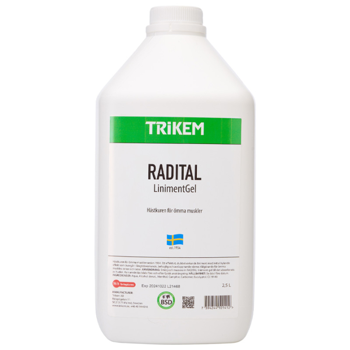 Radital Liniment Gel 2500ml i gruppen Skötsel & Vård / Liniment & Lera / Liniment hos Horseonline AB (172320-2500)