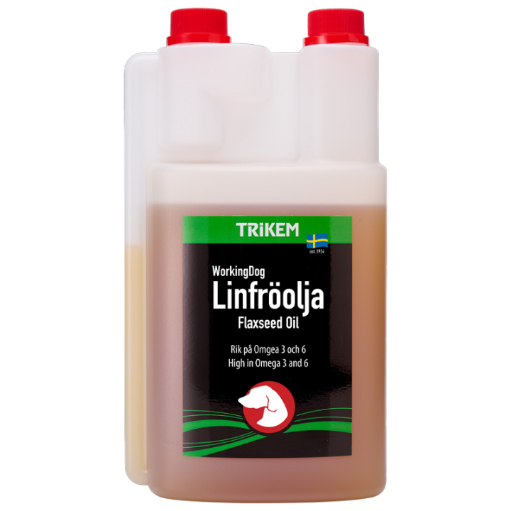 Working Dog Linfröolja 1000ml i gruppen Fodertillskott / Fodertillskott hund hos Horseonline AB (1770100-1000)