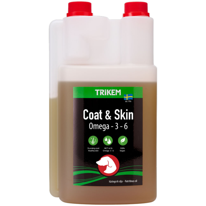 Coat & Skin 1000ml i gruppen Fodertillskott / Fodertillskott hund hos Horseonline AB (1845010-1000)