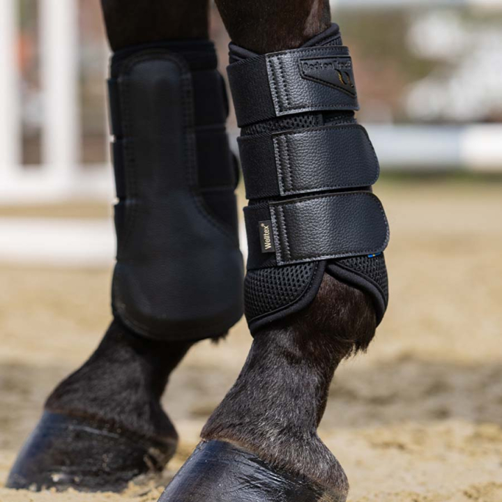 Damasker Airflow Brush Boots Svart i gruppen Hästutrustning / Benskydd & Benlindor / Damasker & Dressyrskydd hos Horseonline AB (20191701BA)