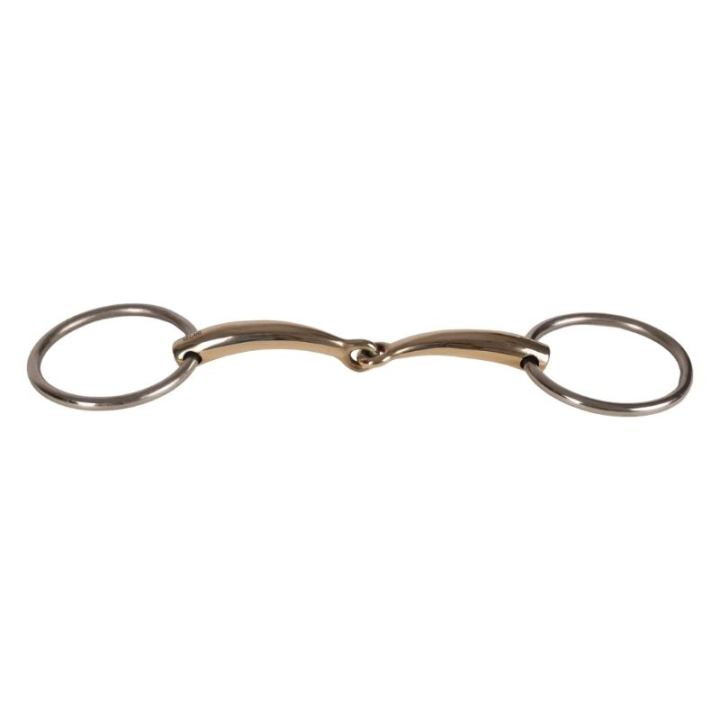 Tränsbett 2-delat med Lösa Ringar Sweet Copper 16mm i gruppen Hästutrustning / Bett / Tränsbett hos Horseonline AB (22002411_r)