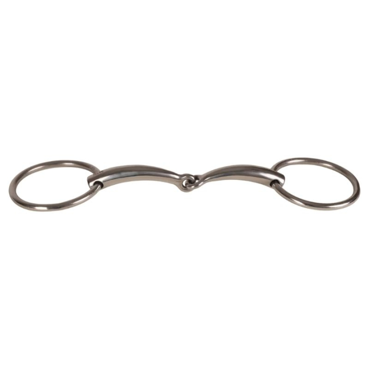 Tränsbett 2-delat med Lösa Ringar Stainless Steel 16mm i gruppen Hästutrustning / Bett / Tränsbett hos Horseonline AB (22002421_r)
