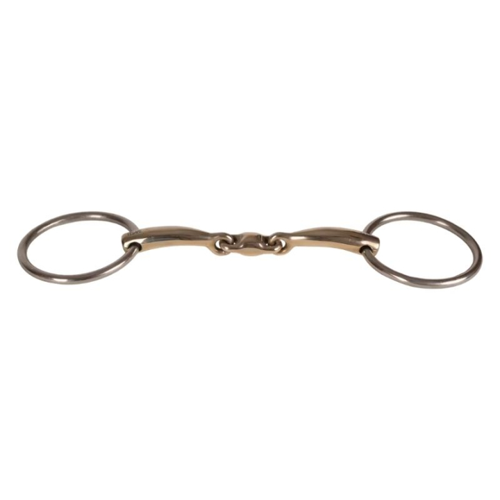 Tränsbett 3-delat med Lösa Ringar Sweet Copper 14mm i gruppen Hästutrustning / Bett / Tränsbett hos Horseonline AB (22003411_r)
