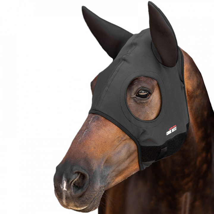 Stresshuva Titanium Mask med Soundless Öron Svart i gruppen Hästutrustning / Stresshuvor hos Horseonline AB (221313BA)