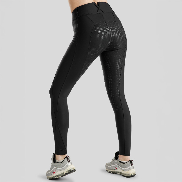 Ridbyxor MoZida Refined Crystals Full Grip Svart i gruppen Ridkläder / Ridbyxor & Ridtights / Ridbyxor hos Horseonline AB (243104334BA_r)