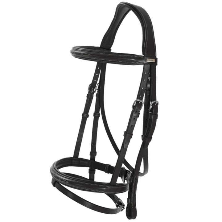 Träns Fancy Slim Selected Svart/Silver i gruppen Hästutrustning / Träns & Pannband / Träns hos Horseonline AB (281112BASI_r)