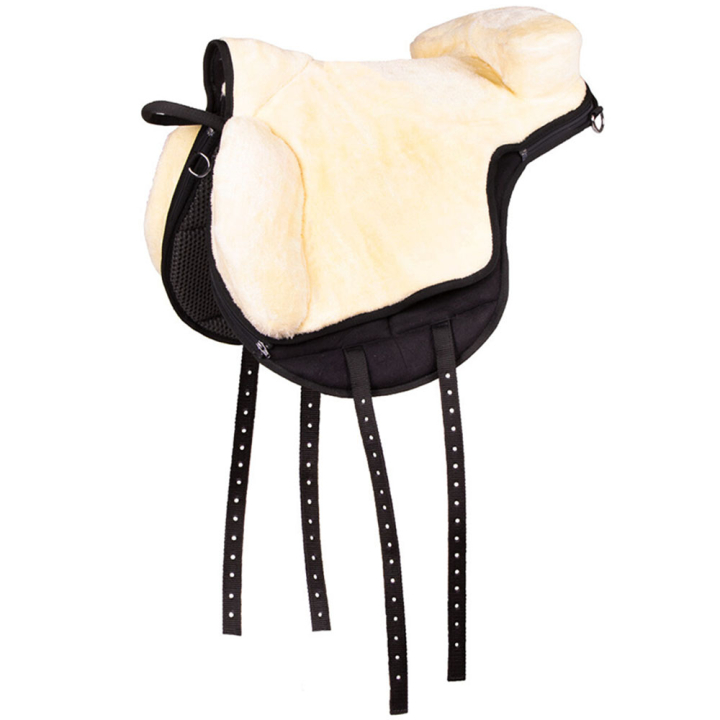 Barbackapad Super Soft Svart/Natur i gruppen Hästutrustning / Sadlar & Barbackapads hos Horseonline AB (3181ZW1_r)