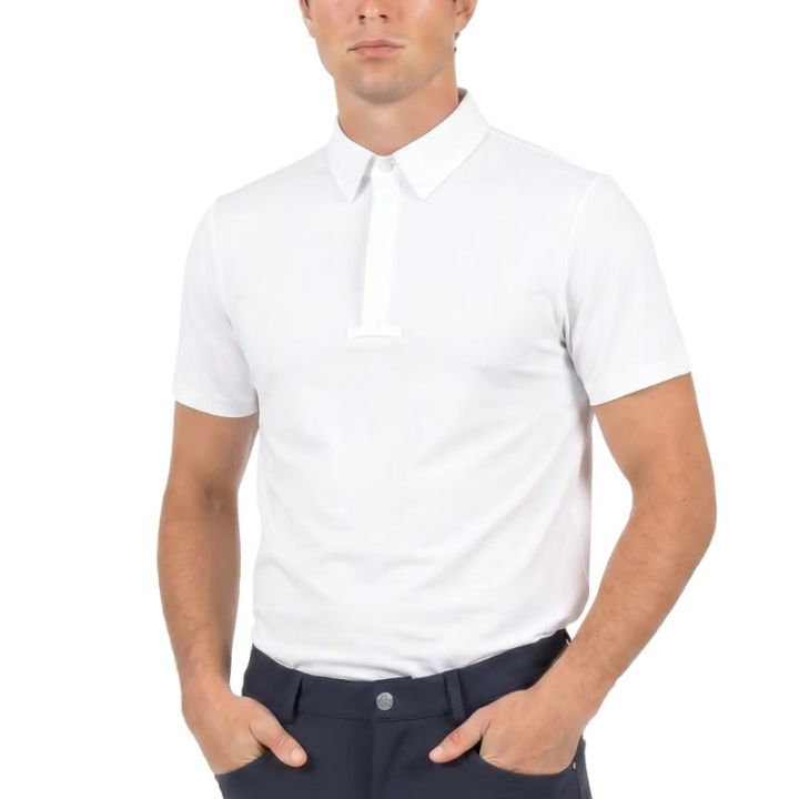 Tävlingsskjorta Herr Classic Short Sleeve Vit i gruppen Ridkläder / Ridtoppar & T-shirts / Tävlingstoppar hos Horseonline AB (320250244WH_r)