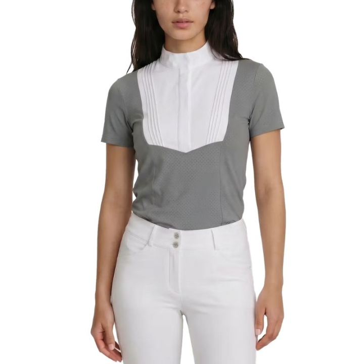 Tävlingstopp Heritage Air Short Sleeve Grå i gruppen Ridkläder / Ridtoppar & T-shirts / Tävlingstoppar hos Horseonline AB (320270836GR_r)