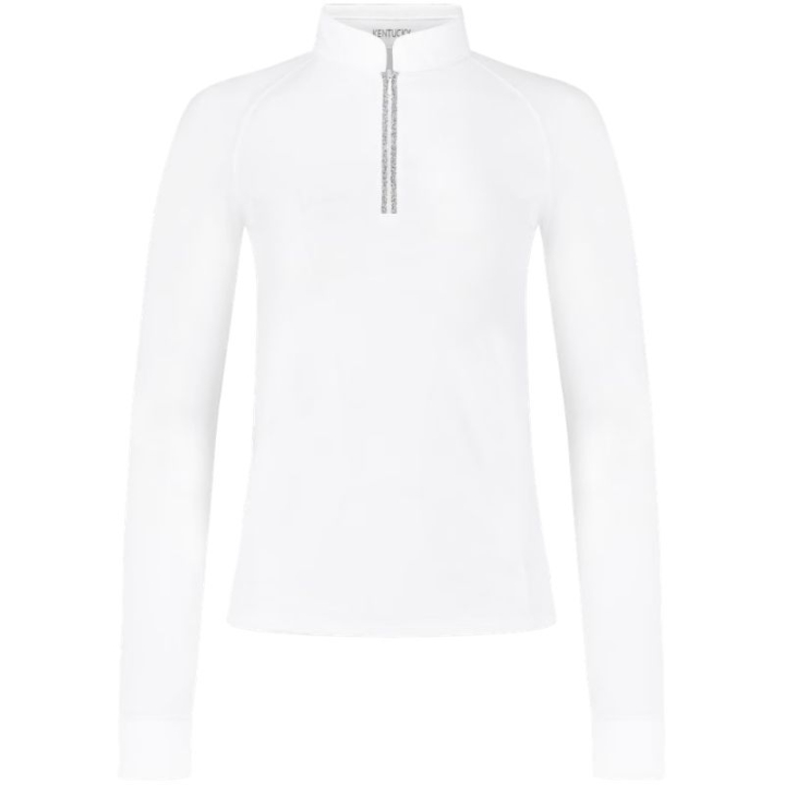 Tävlingstopp Classic Glitter Zipper Long Sleeve Vit i gruppen Ridkläder / Ridtoppar & T-shirts / Tävlingstoppar hos Horseonline AB (320310236WH_r)