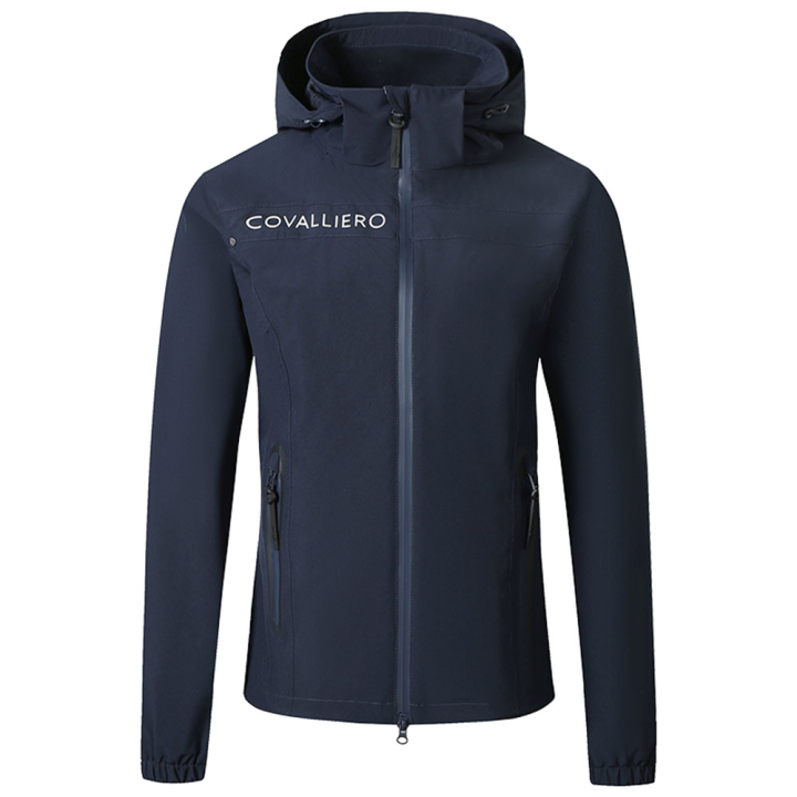 Regnjacka Barn/Juniors Waterproof Marinblå i gruppen Ridkläder / Jackor / Regnjackor hos Horseonline AB (3229392NA_r)