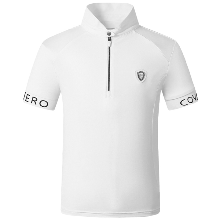 Tävlingstopp Barn/Junior Shortsleeve Vit i gruppen Ridkläder / Ridtoppar & T-shirts / Tävlingstoppar hos Horseonline AB (3229468WH_r)