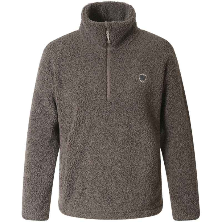 Teddyfleece 1/4 Zip Brun i gruppen Ridkläder / Tröjor hos Horseonline AB (3232764BR_r)