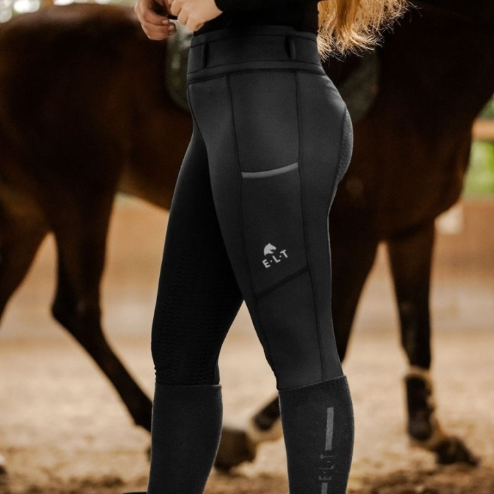 Vinterridtights Ella Full Grip Svart i gruppen Ridkläder / Ridbyxor & Ridtights / Ridtights & Ridleggings hos Horseonline AB (3242401DBA_r)
