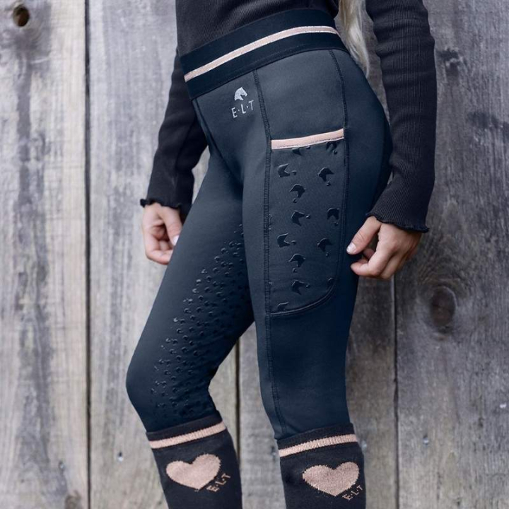 Vinterridtights Barn/Junior Lucky Leni Full Grip Marinblå i gruppen Ridkläder / Ridbyxor & Ridtights / Vinter- & Thermoridbyxor hos Horseonline AB (32543561NA_r)