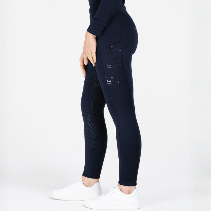 Vinterridtights Rica Thermal Teddy Full Grip Marinblå i gruppen Ridkläder / Ridbyxor & Ridtights / Ridtights & Ridleggings hos Horseonline AB (3263125DNA_r)
