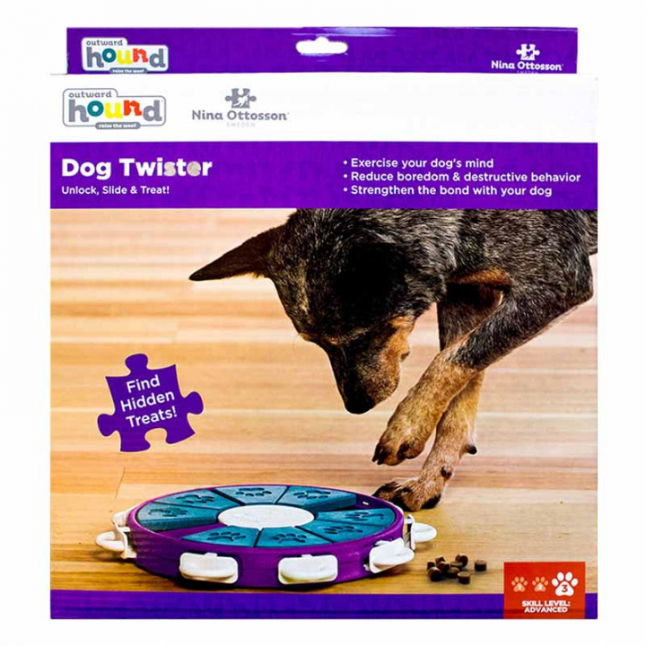 Aktiveringsleksak Dog Twister Nivå 3 Lila/Turkos/Vit i gruppen Hund / Hundleksaker / Aktiveringsleksaker hos Horseonline AB (333172PUBLWH)
