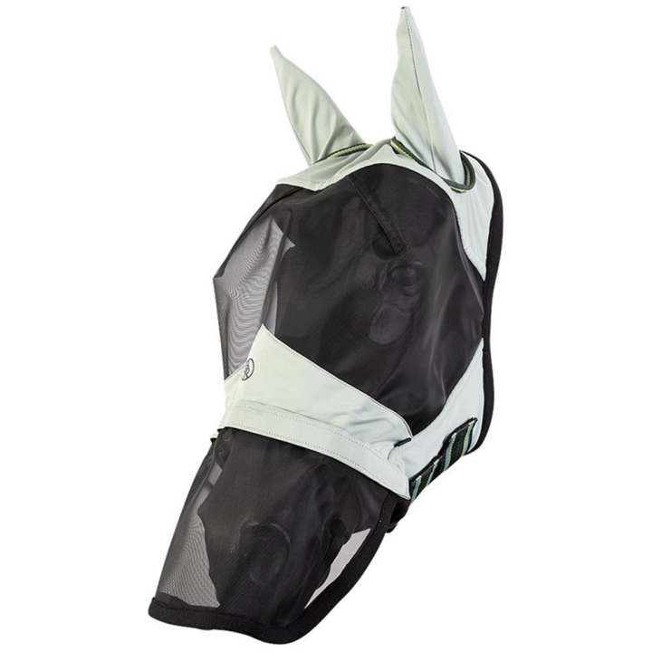 Flughuva Med Öron och Nos Grå i gruppen Flugskydd / Flughuvor hos Horseonline AB (374346G1GR_r)