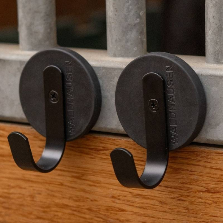Krokar Magnetic Large 2-Pack Svart i gruppen Stall & Hage / Stallutrustning / Krokar & Hängare hos Horseonline AB (3873301BA)