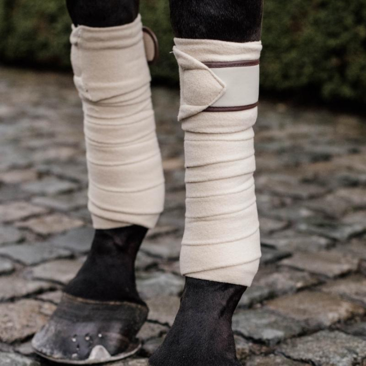 Benlindor Polar Fleece Beige i gruppen Hästutrustning / Benskydd & Benlindor / Benlindor hos Horseonline AB (42111BE)