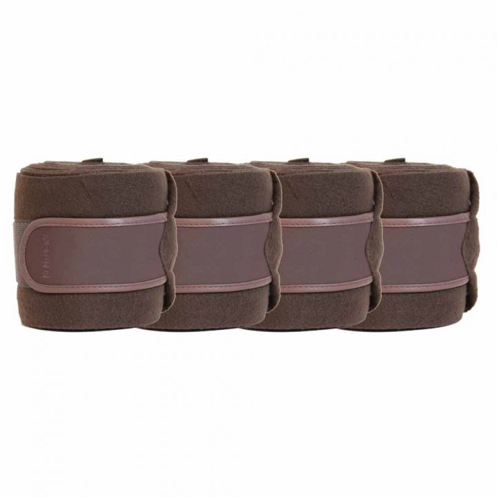 Lindor Polar Fleece 4-pack Brun i gruppen Hästutrustning / Benskydd & Benlindor / Benlindor hos Horseonline AB (42111BR)