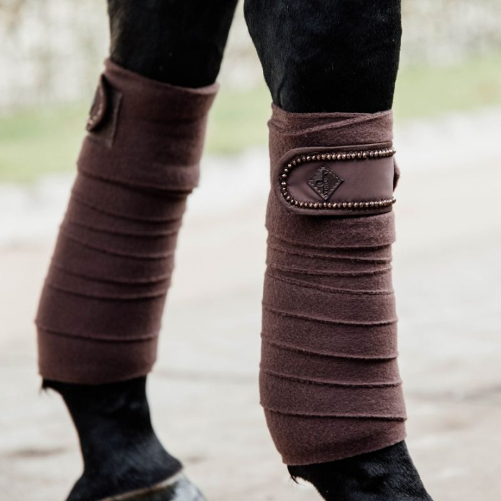Benlindor Polar Fleece Pearls Brun i gruppen Hästutrustning / Benskydd & Benlindor / Benlindor hos Horseonline AB (42113BR)