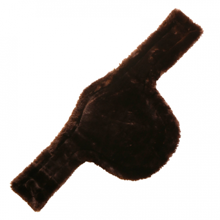 Sadelgjordsskydd Magplatta Sheepskin Brun i gruppen Hästutrustning / Sadelgjordar / Sadelgjordstunnlar hos Horseonline AB (4240205S115BR_r)