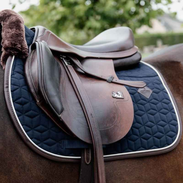 Schabrak Jumping Star Marinblå i gruppen Hästutrustning / Schabrak / Allround-, hoppschabrak hos Horseonline AB (42468Ma_r)