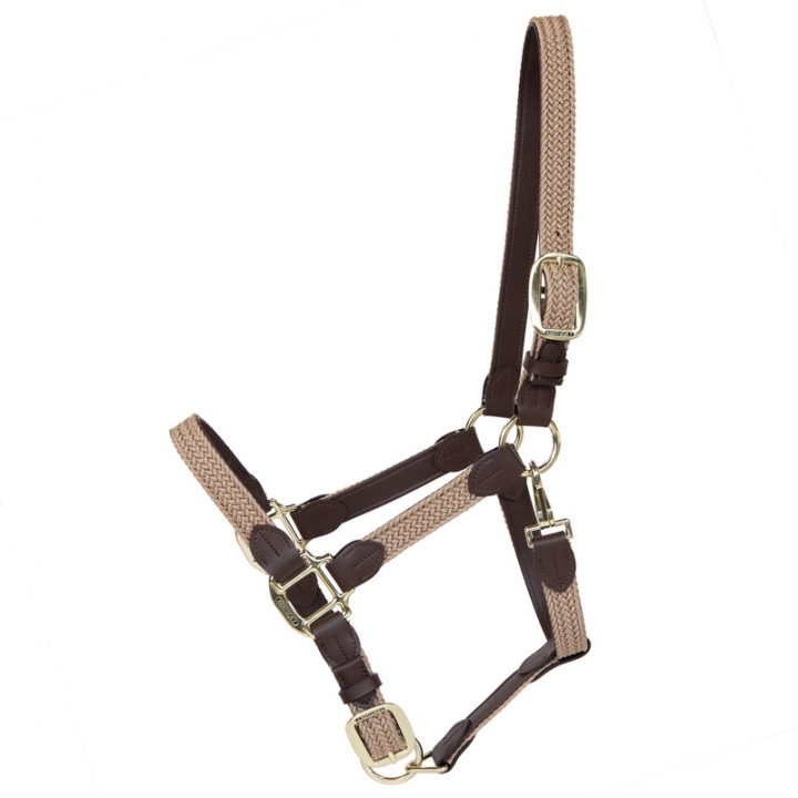 Grimma Plaited Nylon Beige i gruppen Hästutrustning / Grimmor / Tyg- & Nylongrimmor hos Horseonline AB (4251632COBBE_r)