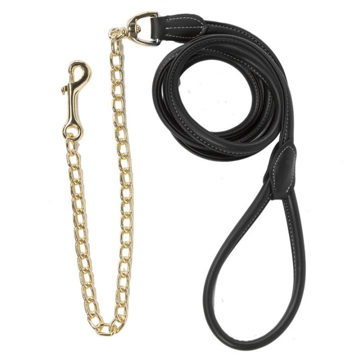 Kedjegrimskaft Artificial Leather Svart i gruppen Hästutrustning / Grimskaft & Transportgrimskaft / Kedjegrimskaft hos Horseonline AB (425610127BA)