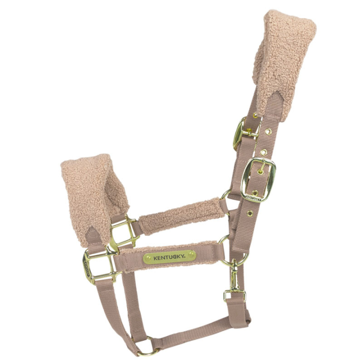 Grimma Teddy Fleece Beige i gruppen Hästutrustning / Grimmor / Tyg- & Nylongrimmor hos Horseonline AB (4257332COBBE_r)