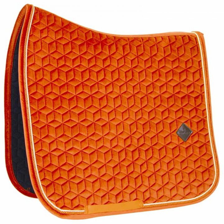 Dressyrschabrak Velvet Orange i gruppen Hästutrustning / Schabrak / Dressyrschabrak hos Horseonline AB (4257945DROR_r)