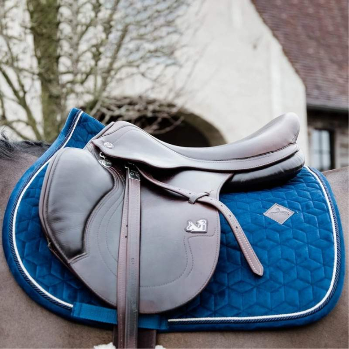 Schabrak Basic Velvet Marinblå i gruppen Hästutrustning / Schabrak / Allround-, hoppschabrak hos Horseonline AB (42589Ma_r)