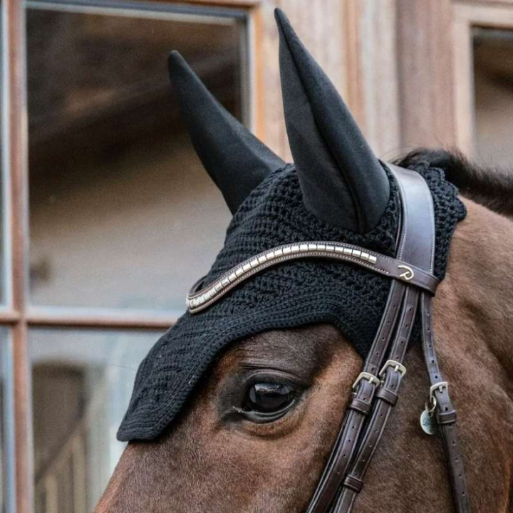 Flughuva Wellington Svart i gruppen Hästutrustning / Huvor hos Horseonline AB (42608Sv_r)