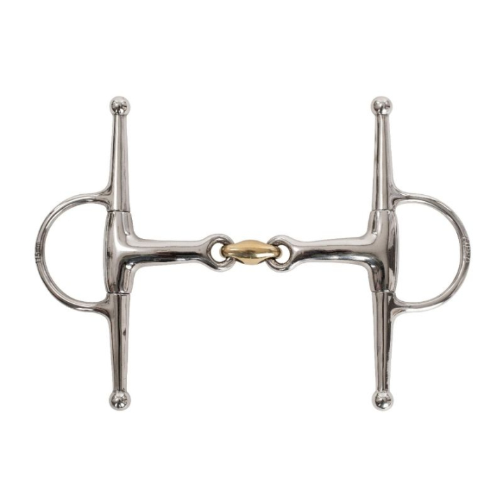 Fullcheekbett Tredelat Curved i gruppen Hästutrustning / Bett / Fullcheek hos Horseonline AB (426105_r)