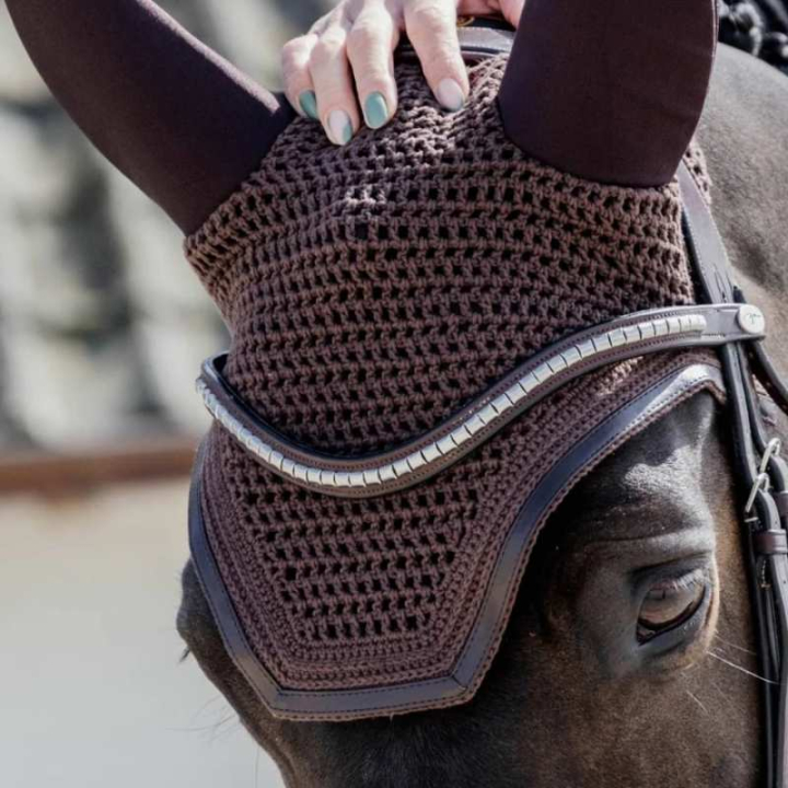 Huva Wellington Leather Soundless Brun i gruppen Hästutrustning / Huvor hos Horseonline AB (4261305FBR_r)