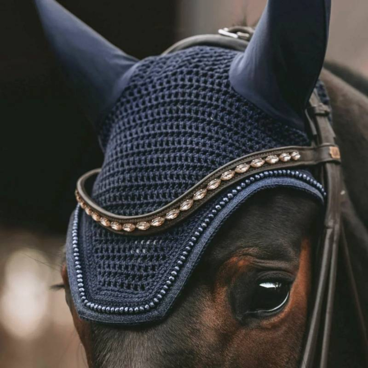 Huva Wellington Glitter Soundless Marinblå i gruppen Hästutrustning / Huvor hos Horseonline AB (4261933FDNA_r)