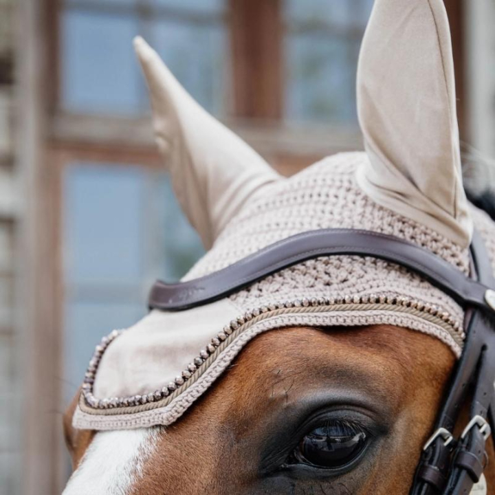 Huva Wellington Velvet Pearls Beige i gruppen Hästutrustning / Huvor hos Horseonline AB (4262903BE)