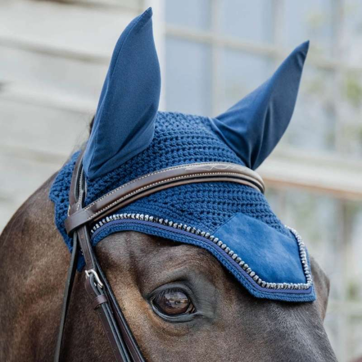Huva Wellington Velvet Pearls Marinblå i gruppen Hästutrustning / Huvor hos Horseonline AB (4262903NA)