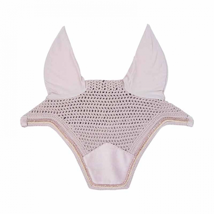 Flughuva Wellington Velvet Pearls Rosa i gruppen Hästutrustning / Huvor hos Horseonline AB (42629Rs_r)