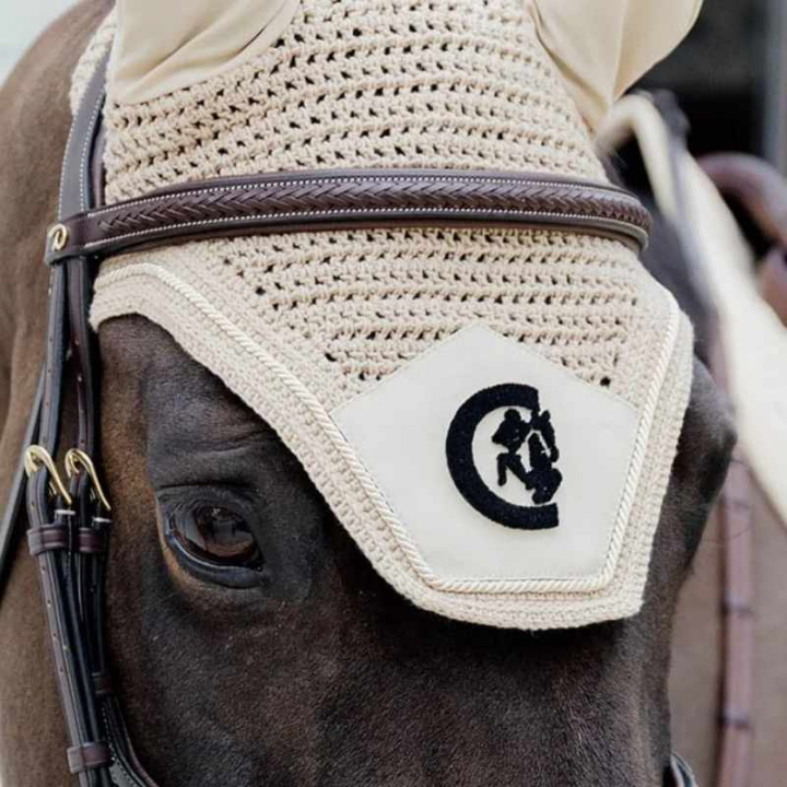 Huva Wellington 3D Logo Soundless Beige i gruppen Hästutrustning / Huvor hos Horseonline AB (4265801BE)