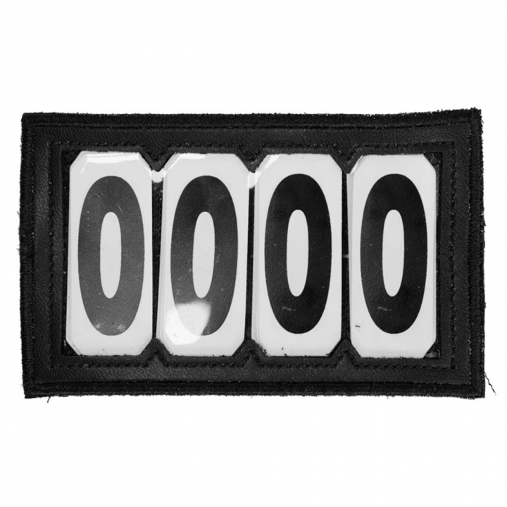 Nummerlapp PVC Velcro 4 Numbers Svart i gruppen Hästutrustning / Tillbehör / Nummerlappar hos Horseonline AB (42683013BA-4)