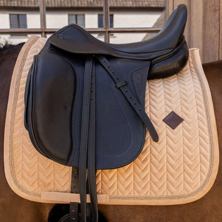 Dressyrschabrak Velvet Mini Pearls Beige i gruppen Hästutrustning / Schabrak / Dressyrschabrak hos Horseonline AB (4275032DRBE_r)